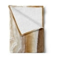 thumbnail image 2 of Marble Print Soft Flannel Fleece Throw Blanket, Odd Wavy Stone Pattern New Lines and Shapes Digital Nature Computer Artwork, Cozy Plush for Indoor and Outdoor Use, 60" x 80", Cream, by Ambesonne, 2 of 5