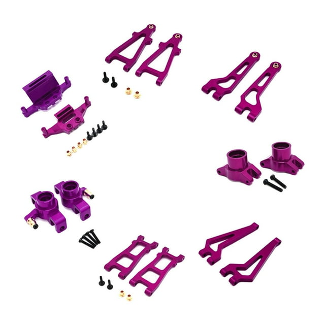 Kits de actualización de brazo oscilante superior delantero para coche RC 1/20 para Mjx 1/20 20208 JJRC C8811 violeta