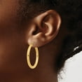 thumbnail image 3 of Primal Gold 14K Yellow Gold 3mm Tube Hoop Earrings, 3 of 4