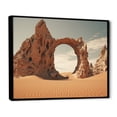 thumbnail image 2 of Designart "Gateway to the Cosmos Surreal Landscape III" Landscapes Framed Wall Art - Traditional Brown Surrealism Landscape Entryway Framed Wall Art, 2 of 6
