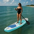 thumbnail image 6 of OZVMZQ 10'8'' Inflatable Stand up Paddle Board, Extra Wide SUP, with Premium Accessories, Waterproof Dry Bag, Hand Pump, for Yoga Fishing, 6 of 10