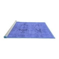 thumbnail image 2 of Ahgly Company Machine Washable Indoor Rectangle Oriental Blue Industrial Area Rugs, 2' x 3', 2 of 4