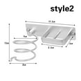 thumbnail image 3 of HOTBEST Wall Mounted Hair Dryer Aluminum Straightener Holder Shelf Bathroom Hair Care & Styling Tool Organizer Storage Basket Rack for Home Salon, 3 of 9