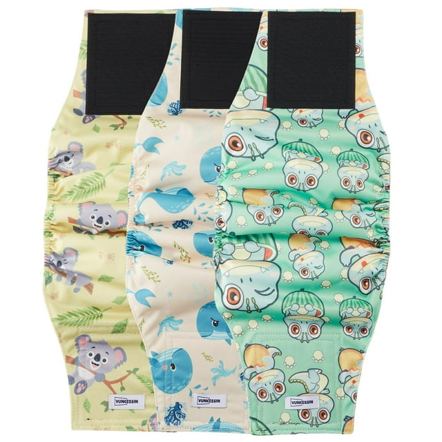Pañales para perros VUNCESSIN lavables y reutilizables para perros machos M