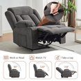 thumbnail image 4 of BeesClover Manual Recliner Chair with Massage & Heat – 8-Point Vibration, Lumbar Heating – Swivel Glider Rocking Recliner, Easy Assembly, Living Room Chair, 4 of 6