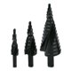 thumbnail image 3 of Juego de Brocas Escalonadas HSS de 3 Piezas, Herramientas de Corte en , , Negro, 4-32 Mm Macarena Broca escalonada de cobalto 3pcs, 3 of 8