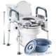thumbnail image 1 of Elevador de asiento para inodoro Medical King con asas ajustables, 181 kg, 1 of 7