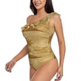 thumbnail image 2 of Gaeub Retro Palm Tree Women's One Shoulder Ruffle Tummy Control Swimwear for Swimming Surfing Beach Party - XX-Large, 2 of 8