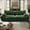 Green, variant on Sectional Sofa Couches 2-Seater Modular Sofa, Comfy Loveseat with Throw, Deep Seat Small Sofa for Small Space, Memory Foam Sectional Couches for Living Room, Office, Apartment, Dark Grey