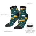 thumbnail image 6 of Fuzoiu Camping Print Adult Socks, Crew Moisture-wicking Socks, Unisex Cushion Crew Socks,Casual Sports Ankle Socks, 6 of 7