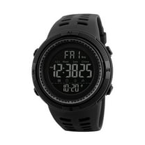 FELTECHELECTR 1Pcs Unisex Watches for Adults with Digital Display and Waterproof Feature in Black Color