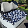 thumbnail image 3 of Garronmavis Blue Hibiscus Golf Cart Seat Covers Travel Sports Golf Cart Seat Towel Blanket for 2-Person Seats, Easy to Install and Clean, 3 of 5