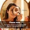 thumbnail image 5 of Kaleduo 40X Magnifying Makeup Mirror with Suction Cups & Tweezers, 3.5 Inch Black Magnified Mirror for Precision Skincare & Tweezing, 5 of 6
