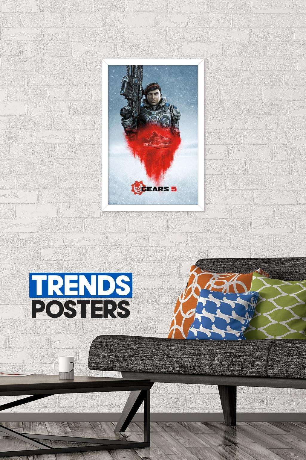 Gears 5 - Kait Diaz Wall Poster, 14.725" x 22.375", Framed