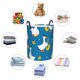 thumbnail image 4 of Balery Cartoon Goose Cesta de ropa redonda con asas, impermeable, independiente, para ropa, juguetes, dormitorio y familia-Small, 4 of 6