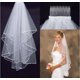 thumbnail image 1 of Velo de novia de encaje transparente de tul de nivel corto para mujer con peine, 1 of 2