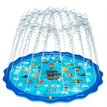 Sprinkle & Splash Play Mat Sprinkler Kids Wading Pool Splash pad Toddlers Baby