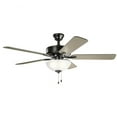 thumbnail image 3 of Ceiling Fan with Light Kit with Traditional Inspirations 17.5 inches Tall By 52 inches Wide-Brushed Nickel Finish Bailey Street Home 147-Bel-3329906, 3 of 8