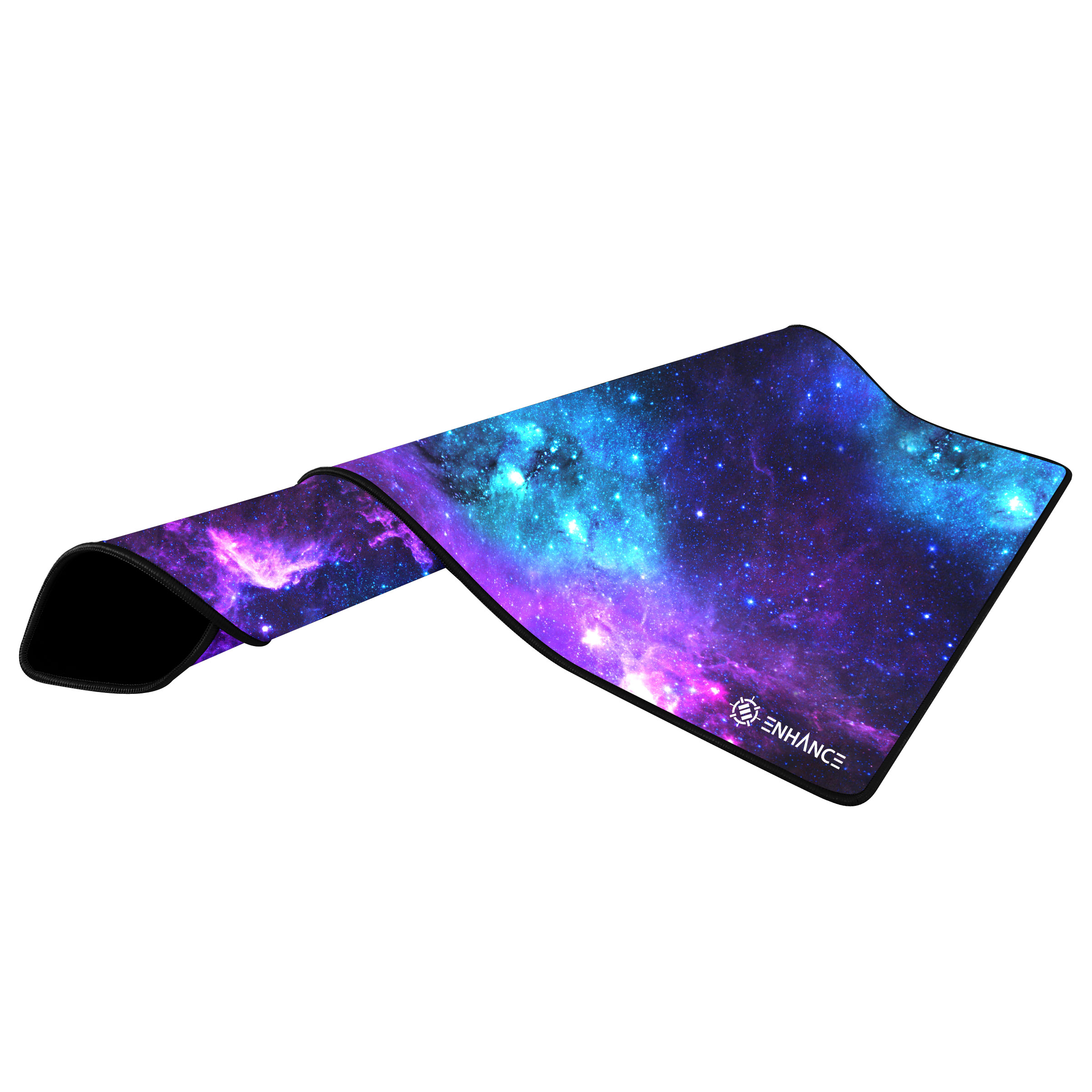 ENHANCE Extended Large Gaming Mouse Pad - XL Mouse Mat (31.5" x 13.75") Anti-Fray Stitching for Professional eSports with Low-Friction Tracking Surface and Non-Slip Backing - Galaxy - image 3 of 8