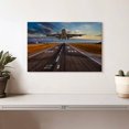 thumbnail image 2 of Elephant Stock Airplane Liftoff Wall Art - Horizontal Canvas Wall Art - Living Room Wall Decor - Transportation Canvas - Gray And Silver Decor - 12" x 8", 2 of 8
