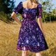 thumbnail image 5 of Mind Forest - Vestido de manga corta V2 vestidos de noche para mujer vestidos sueltos elegantes para mujer vestido de noche para mujer 2025 Vestido, 5 of 7