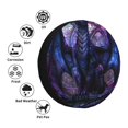 thumbnail image 4 of Lsque Fantasy Dragon In Cathedral Pattern Tire Covers - Tough Tire Wheel Protector for Truck, SUV, Trailer, Camper, RV-15 inch, 4 of 6