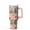 Pink, variant on 40 oz Winter Snowflake Tumbler with Handle and Straw, Stainless Steel Insulated Cup 40 oz, Leak Proof Holiday Travel Mug, Christmas Gifts