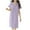 #0413-Purple, variant on Plush Fleece Bathrobe for Women, Long Robe with Two Side Pockets and Belt, Warm and Cozy Fluffy Sleepwear Nightgown