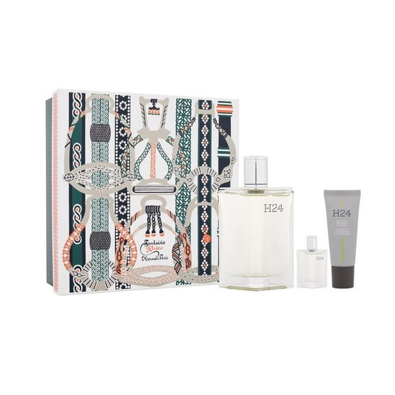 Hermes H24 , 3 Pc Gift Set 3.3oz EDT Spray, 0.17oz EDT Spray, 0.67oz Face Moisturizer