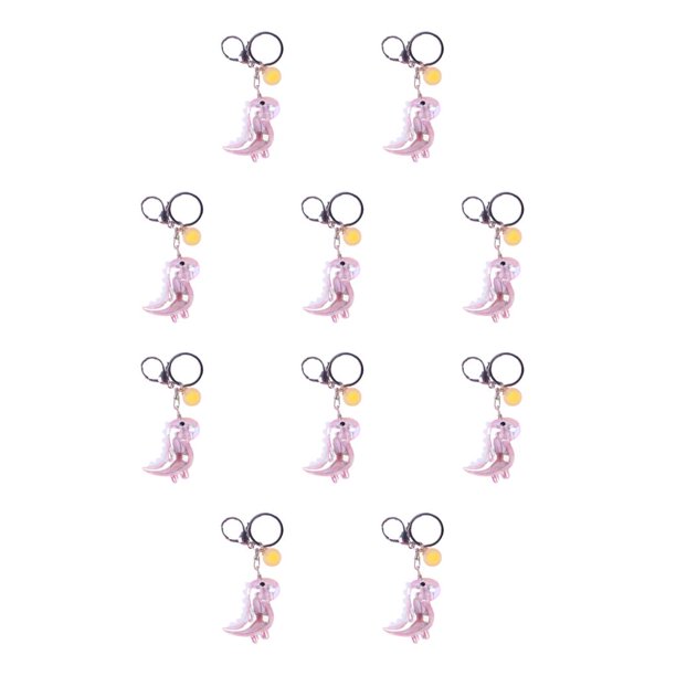 Sonducket Lindo llavero de dinosaurio - Accesorio adorable y elegante Llavero Accesorio Llavero de dinosaurio Q429-5 Q429-5 10piezas