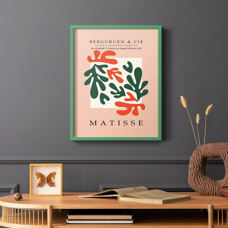 Matisse CCCXXX in Green Solid Wood 11 x 14 Framed Print - Walmart.com