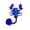 Blue, variant on Retro Alloy Scorpion Rose Pin Handcrafted Drip Oil Design Bold Jewelry Gift