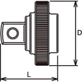 thumbnail image 5 of Ko-ken USA 1/4 Sq. Dr. Quick Spinner 1/4 Square Length 18mm Z-series, 5 of 5