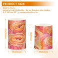 thumbnail image 6 of Yayeee Flameless Candles with Remote Flickering Battery Operated Multi Color Changing, Pink Flowers, 6 of 7