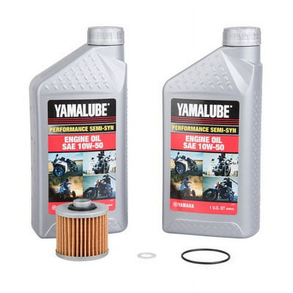 Oil Change Kit With Yamalube Performance Semi-Syn 10W-50 for Yamaha TTR250 1999-2006