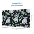thumbnail image 2 of Rateoe Cartoon Koala Bear Print Mouse Pad - Extended Large Gaming Mousepad,Non-Slip Stitched Edge,16x29.5 Inch, 2 of 8