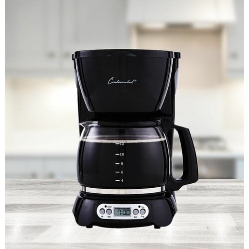 Continental 12 Cup Electric Digital Coffee Maker