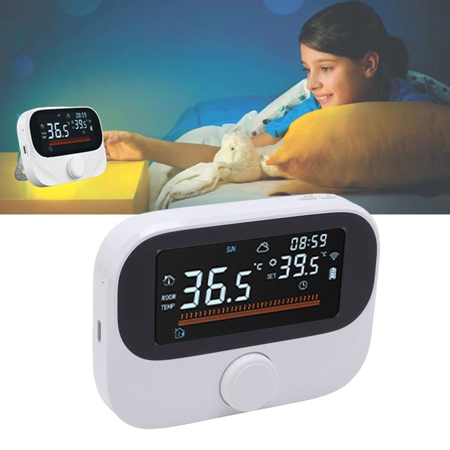WiFi Boiler Thermostat, degrees Celsius F Unit Switch Easy To Install Precise Control Smart Boiler Thermostat Knob One To One for Room