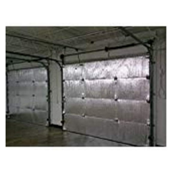 White Reflective Foam 2 Car Garage Door Insulation Kit 16FT x 8FT R Value 8.0 Made in USA New & Improved Heavy Duty Double Sided Tape (Also FITS 16X7) (One Pack)