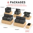 thumbnail image 3 of RADIATA 7-Piece Patio Furniture Set with Fire Pit Table – Modern Luxury 29.3'' High Back Patio Furniture Sectional, Outdoor Sectional with Fire Pit for Backyard Conversation & Lounge Black, 3 of 10