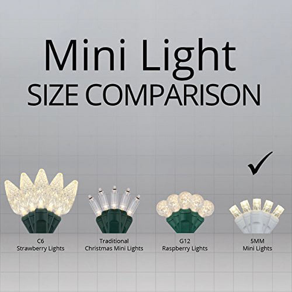 White Wire Christmas Lights Wedding Lights LED Wedding Decorations Lights - Party Lights for Bedroom, Outdoor Lights Tent Lights String, White Wire (70 lights, 24 ft, Warm White)