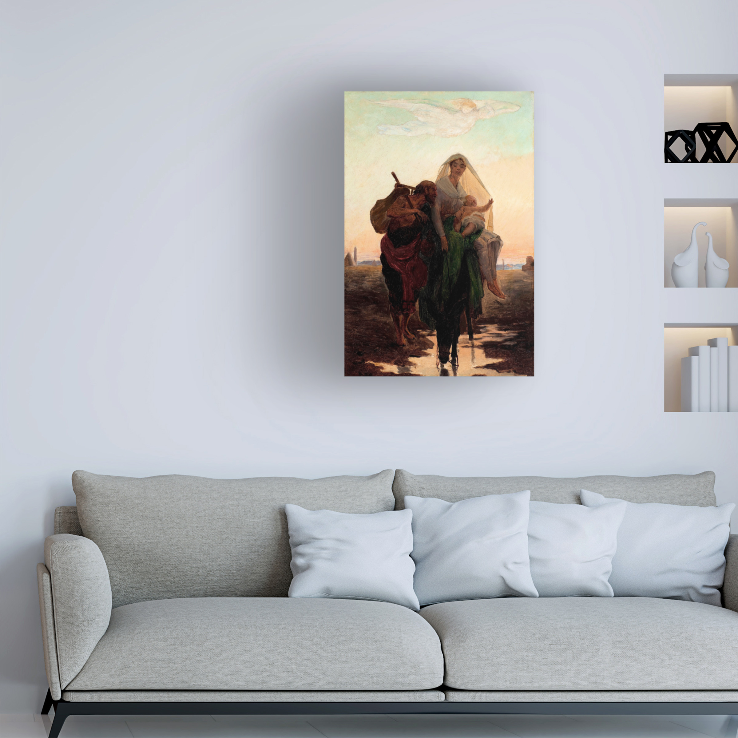 Almeida Junior 'Flight Of The Holy Family To Egypt' Canvas Art