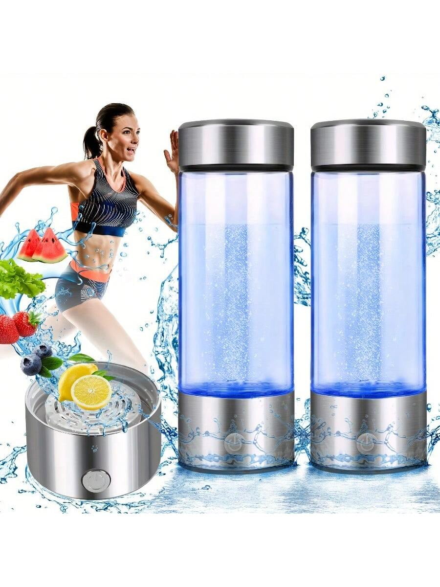 2026 New Hydrogen Water Bottle, 3-Min Rapid Electrolysis, PEM Technology Water Ionizer, Portable Hydrogen Water Generator For Office, Daily Drinking, Travel Exercise Home And Gifts (Silver