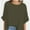 Army green, variant on Oversized T Shirts for Women Short Sleeve Loose Fit Crewneck Summer Tops Casual Basic Rolled Sleeves Tee Shirt