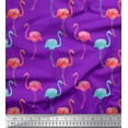 thumbnail image 1 of Soimoi Velvet Fabric Flamingo Bird Print Fabric by The Yard 58 Inch Wide, 1 of 1