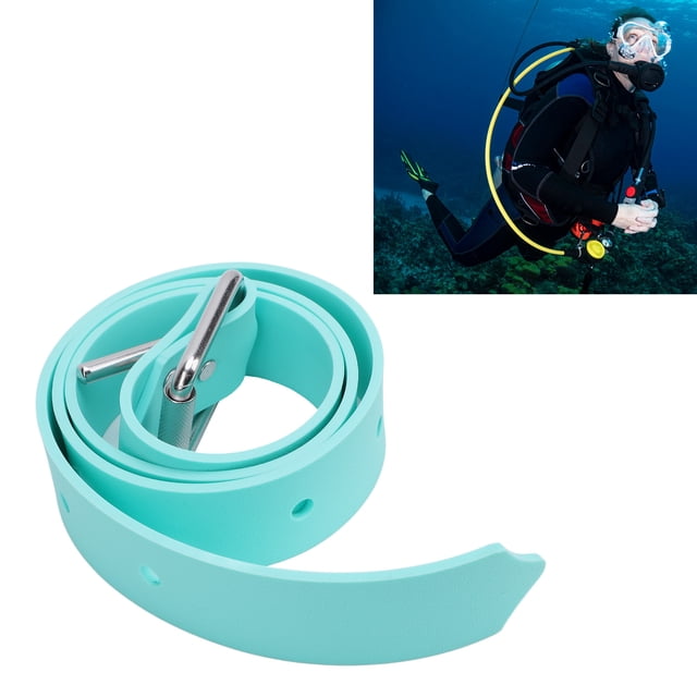 Cinturón De Lastre De Silicona Para Apnea Con Hebilla De Acero Inoxidable 316 Para Buceo Y Pesca Submarina.