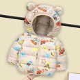 thumbnail image 3 of Hicidod Boys Coats Toddler Puffer Jacket Boys Girls Winter Hooded Puffer Jackets Warm Lightweight Padded Down Coats Kids Outerwear 1-8 Years, 3 of 7