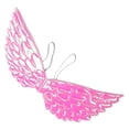 thumbnail image 3 of KAKOWELY Alas de ángel y halo para disfraz, alas flotantes con correas elásticas para fiestas infantiles, niños, niñas, Navidad, color rosa., 3 of 4