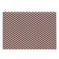thumbnail image 1 of Geometric Cutting Board, Abstract Relief Pattern Vibrant Colored Checkered Mosaic Grid Print, Decorative Tempered Glass Cutting and Serving Board, Large Size, Vermilion Black White, by Ambesonne, 1 of 1