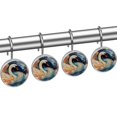 thumbnail image 2 of HemaKayy 12 Pcs Decorative Shower Curtain Hooks - Stainless Steel Rings for Bathroom Décor - Easy Glide & Secure Hold - Perfect Decoration for Bathroom Shower Rods - Graceful Swan, 2 of 5